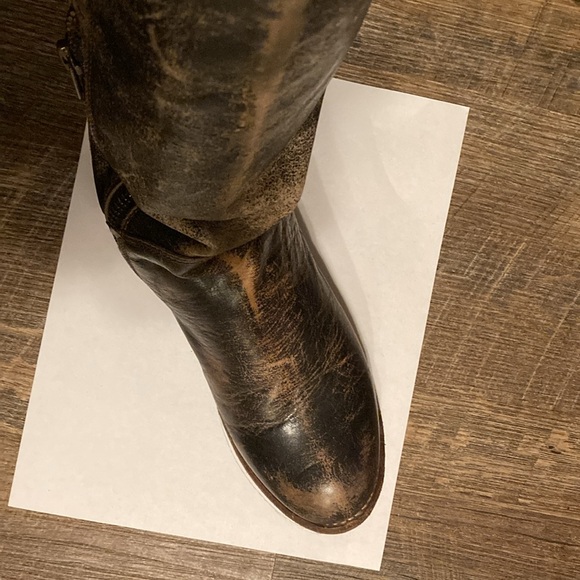 Bed Stu Manchester Distressed Leather boot Lace Up - Picture 6 of 8